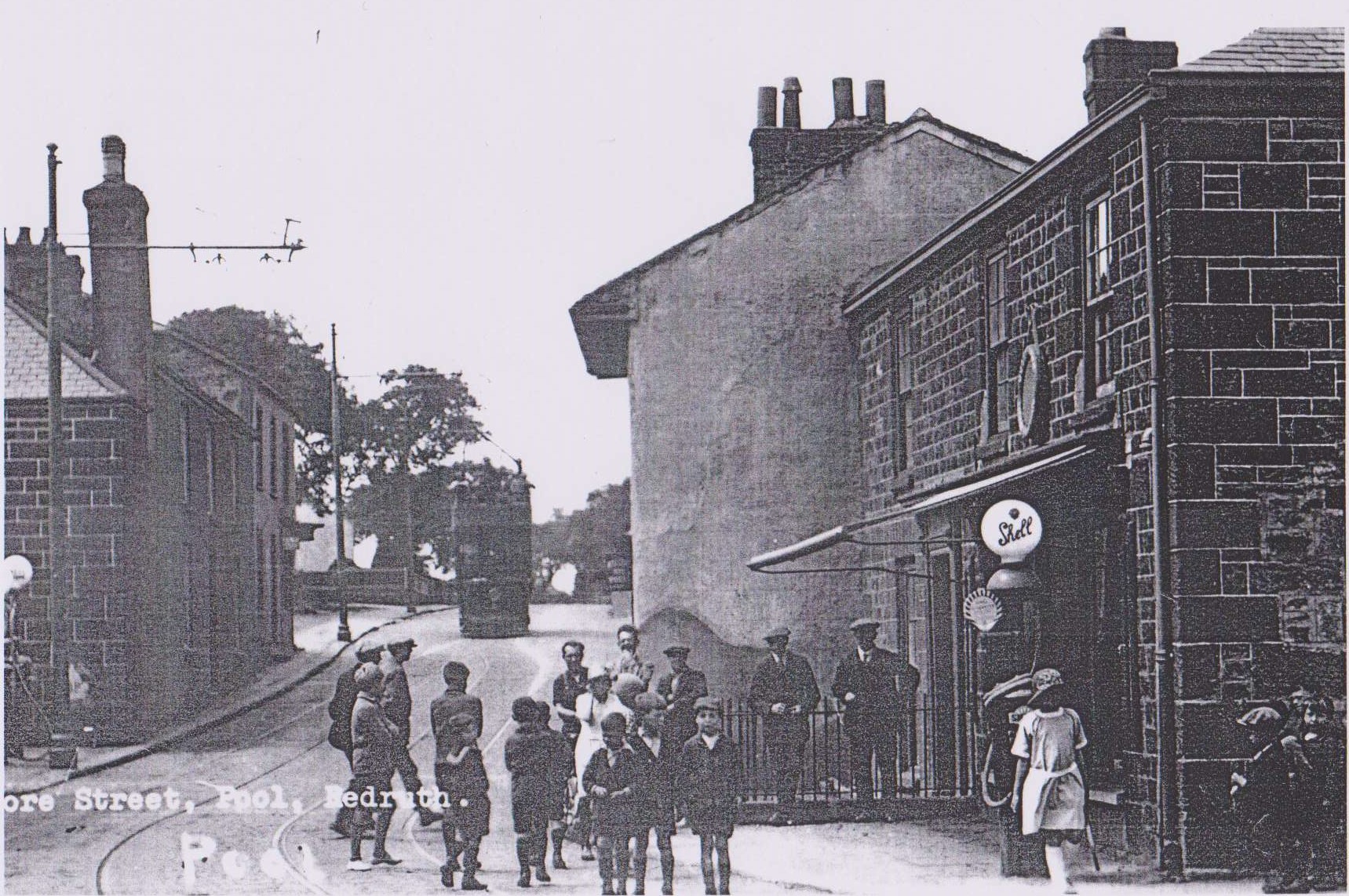 pool fore street with petrol pumps